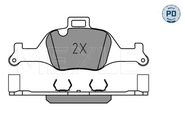 Brake Pad Set, disc brake - 025 259 0018/PD MEYLE