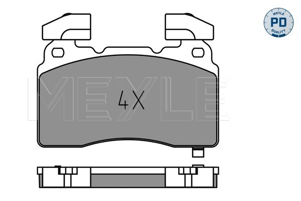 Kit pastiglie freno, Freno a disco - 025 259 1516/PD MEYLE