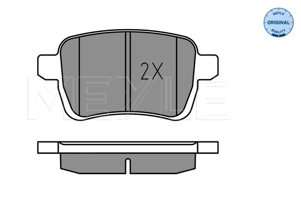 Brake Pad Set, disc brake - 025 259 7317 MEYLE