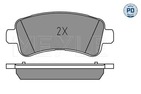 Brake Pad Set, disc brake - 025 259 8721/PD MEYLE