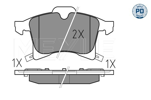 Brake Pad Set, disc brake - 025 283 3219/PD MEYLE