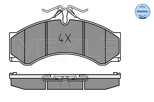 Brake Pad Set, disc brake - 025 290 7620 MEYLE