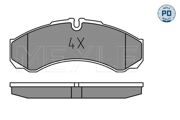 Brake Pad Set, disc brake - 025 291 2120/PD MEYLE