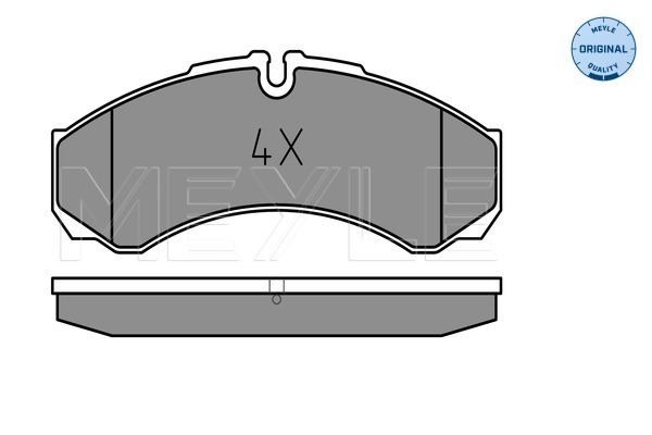 Brake Pad Set, disc brake - 025 291 2120 MEYLE