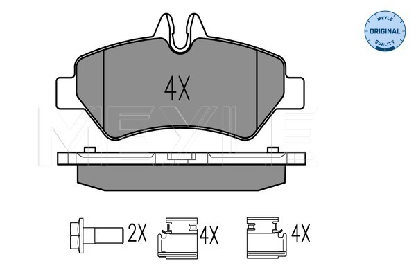 Brake Pad Set, disc brake - 025 291 9019 MEYLE