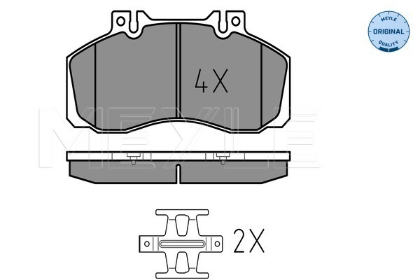 Brake Pad Set, disc brake - 025 298 3521 MEYLE
