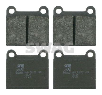 Brake Pad Set, disc brake - 10 91 6127 SWAG