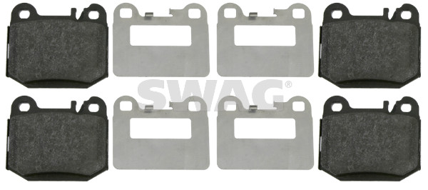 Brake Pad Set, disc brake - 10 91 6437 SWAG