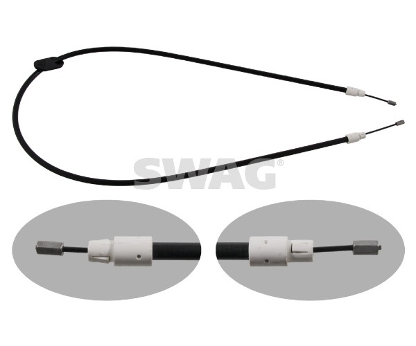 Cable, parking brake - 10 93 4904 SWAG