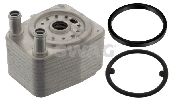 Oil Cooler, engine oil - 30 10 0746 SWAG