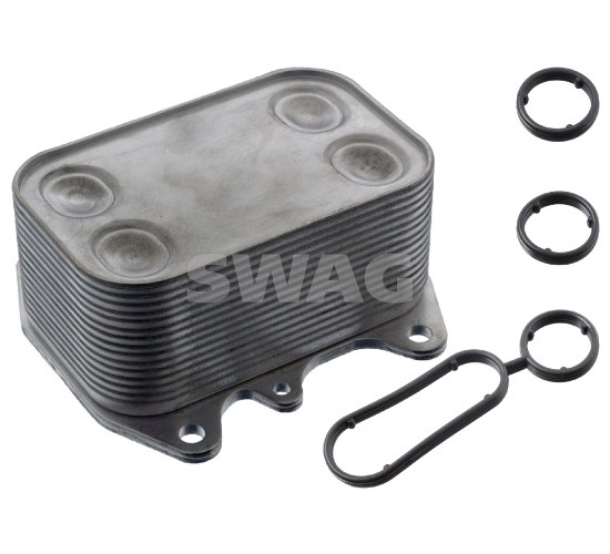 Oil Cooler, engine oil - 30 10 3463 SWAG