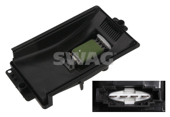 Resistor, interior blower - 30 93 3154 SWAG