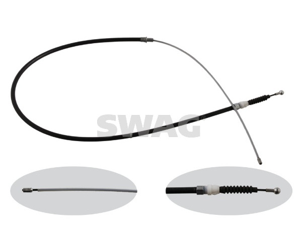 Cable, parking brake - 30 93 6349 SWAG