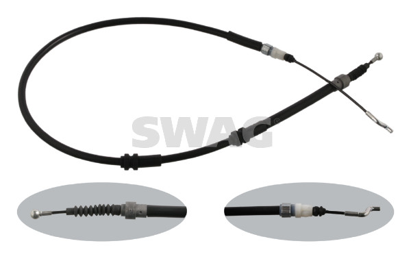 Cable, parking brake - 30 93 6352 SWAG