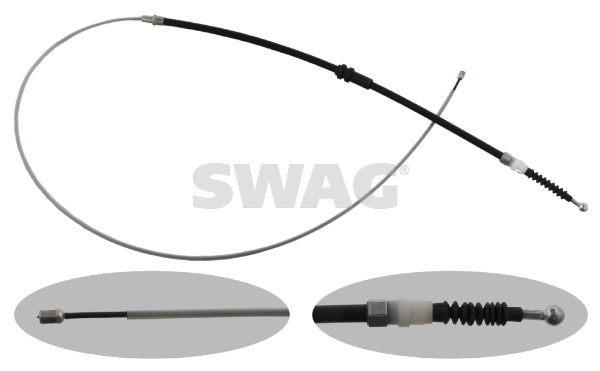 Cable, parking brake - 30 93 6957 SWAG
