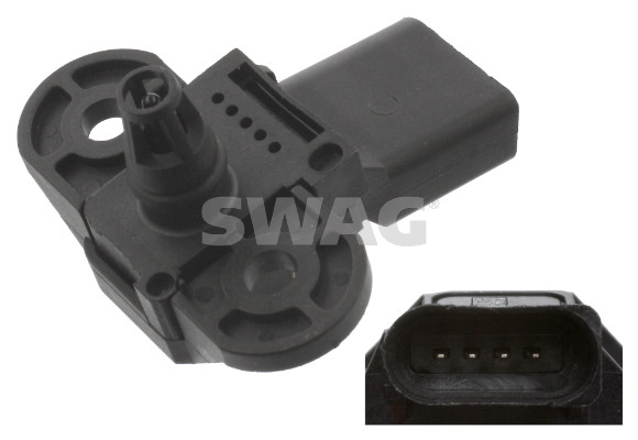 Sensor, boost pressure - 30 94 5079 SWAG