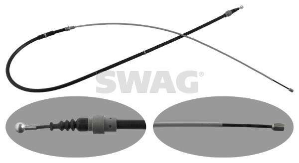 Cable, parking brake - 30 94 8308 SWAG