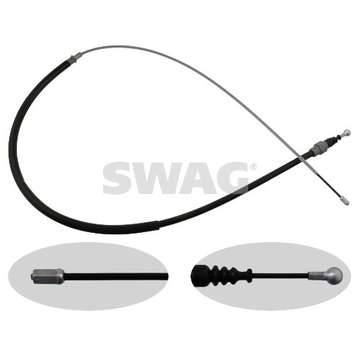 Cable, parking brake - 32 92 4412 SWAG
