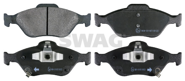 Brake Pad Set, disc brake - 33 10 6452 SWAG