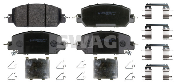 Brake Pad Set, disc brake - 33 10 9372 SWAG