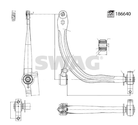 Track Control Arm - 33 11 0489 SWAG