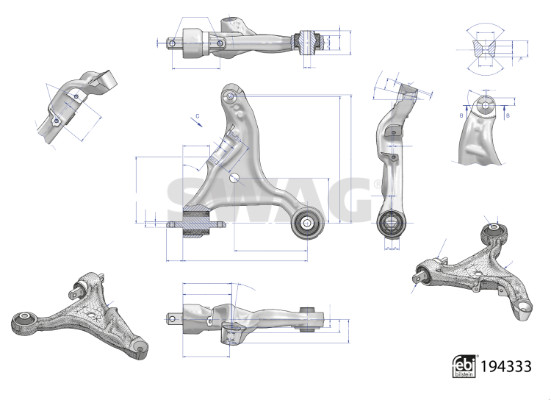 Track Control Arm - 33 11 1585 SWAG