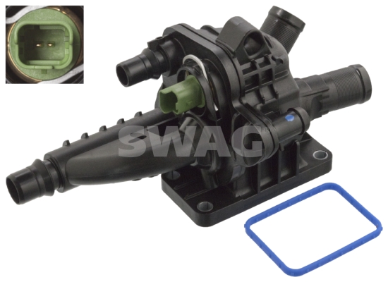 Thermostat, coolant - 62 10 6066 SWAG