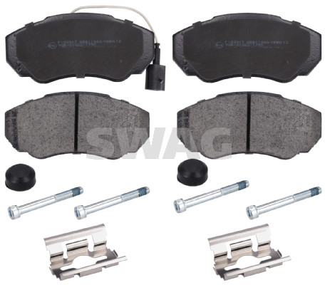 Kit pastiglie freno, Freno a disco - 62 11 6049 SWAG