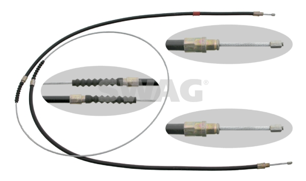 Cable, parking brake - 62 91 7903 SWAG
