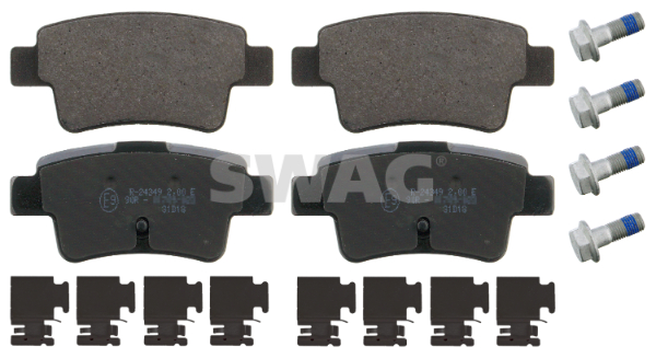 Brake Pad Set, disc brake - 70 91 6880 SWAG