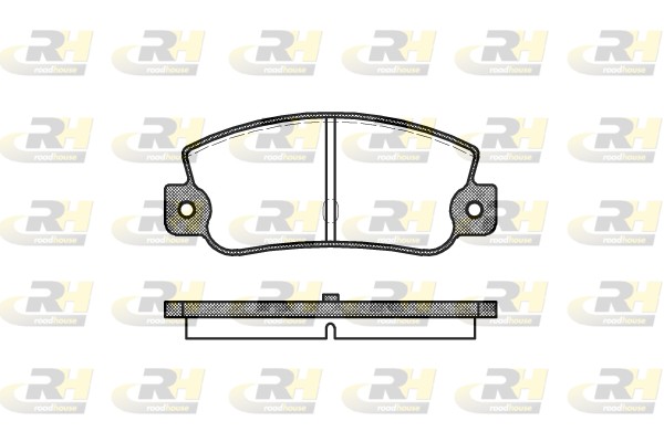 Brake Pad Set, disc brake - 2025.30 ROADHOUSE