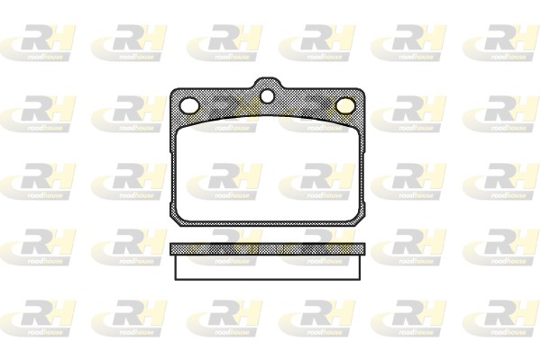 Brake Pad Set, disc brake - 2079.20 ROADHOUSE