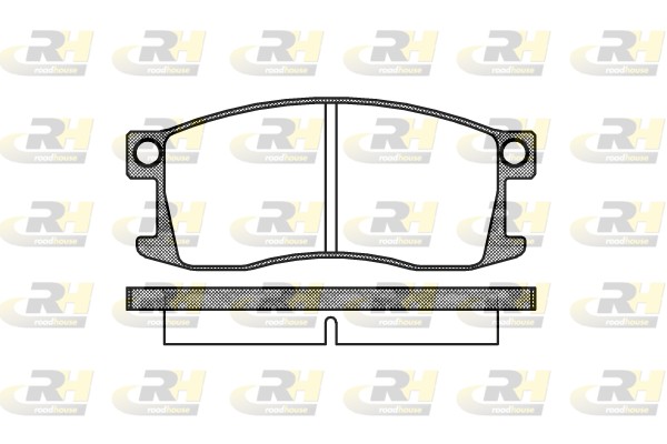 Brake Pad Set, disc brake - 2110.00 ROADHOUSE