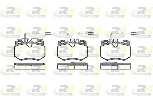 Brake Pad Set, disc brake - 2170.24 ROADHOUSE