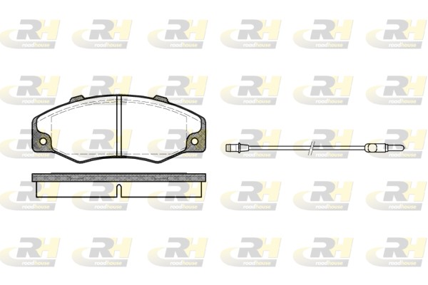 Kit pastiglie freno, Freno a disco - 2220.02 ROADHOUSE