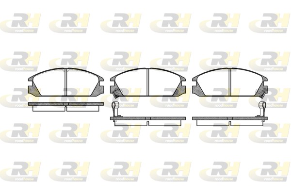 Brake Pad Set, disc brake - 2228.02 ROADHOUSE