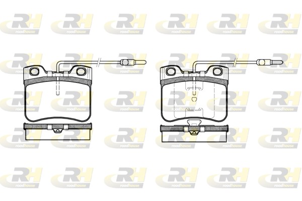 Brake Pad Set, disc brake - 2247.14 ROADHOUSE