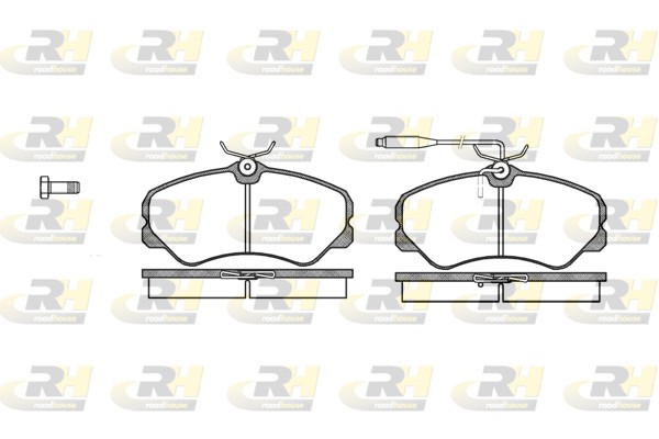 Brake Pad Set, disc brake - 2261.02 ROADHOUSE