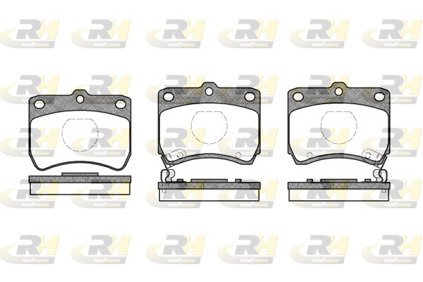 Brake Pad Set, disc brake - 2271.02 ROADHOUSE