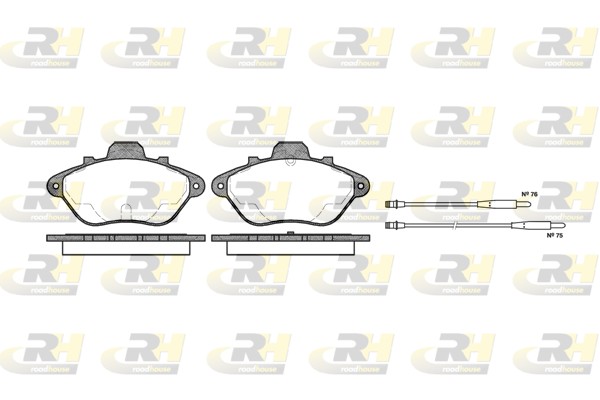 Brake Pad Set, disc brake - 2310.14 ROADHOUSE