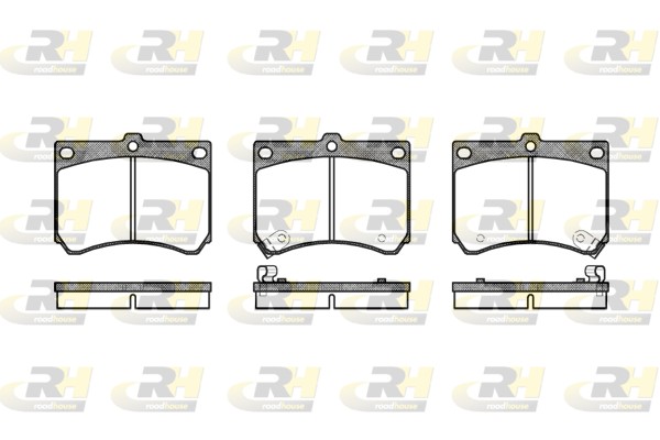 Brake Pad Set, disc brake - 2333.02 ROADHOUSE