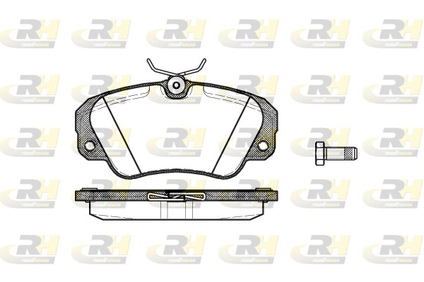 Brake Pad Set, disc brake - 2382.00 ROADHOUSE