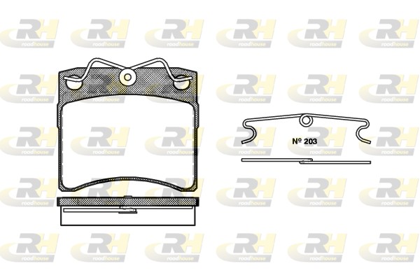 Kit pastiglie freno, Freno a disco - 2385.00 ROADHOUSE