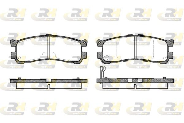 Brake Pad Set, disc brake - 2399.21 ROADHOUSE