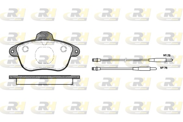 Brake Pad Set, disc brake - 2401.04 ROADHOUSE