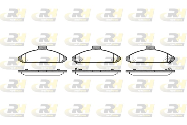 Brake Pad Set, disc brake - 2404.02 ROADHOUSE