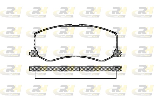 Kit pastiglie freno, Freno a disco - 2410.00 ROADHOUSE