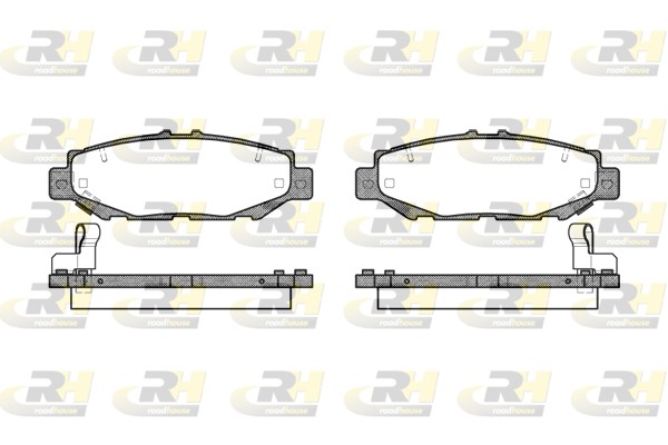 Brake Pad Set, disc brake - 2424.04 ROADHOUSE