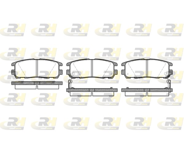 Brake Pad Set, disc brake - 2426.02 ROADHOUSE