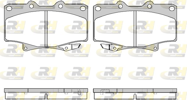 Brake Pad Set, disc brake - 2429.04 ROADHOUSE
